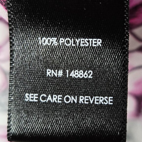 Torrid Georgette Blouse Women's Chest Side Bow Tie Floral Sketch Print Office 1X - Picture 6 of 7